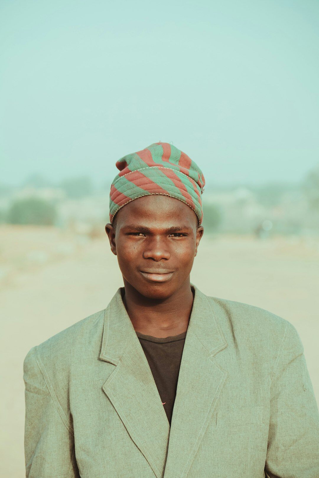 Portrait of a man expert of African descent in a blazer