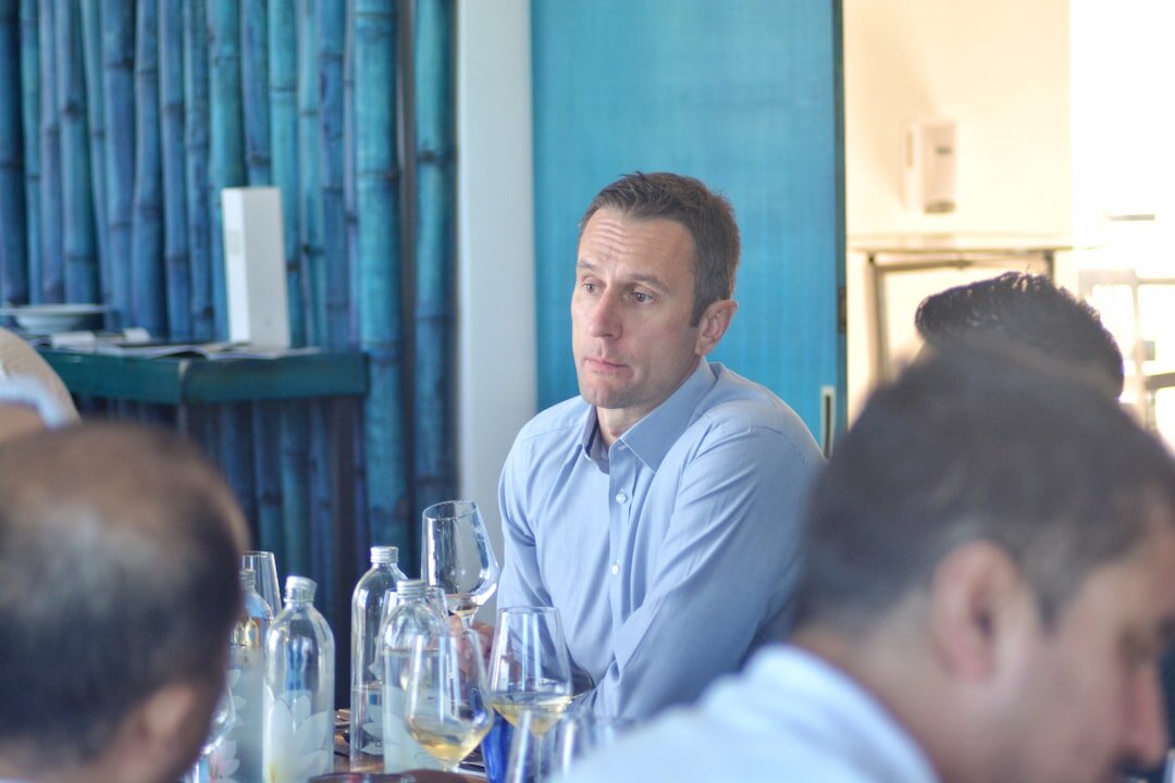 Business leaders in a panel discussion around a table